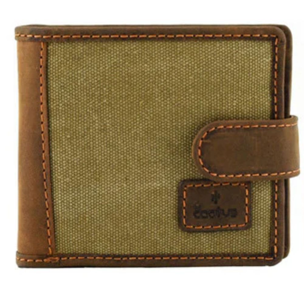Mala Leather Khaki Cactus Tab Wallet