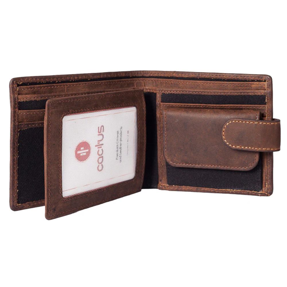 Mala Leather Khaki Cactus Tab Wallet