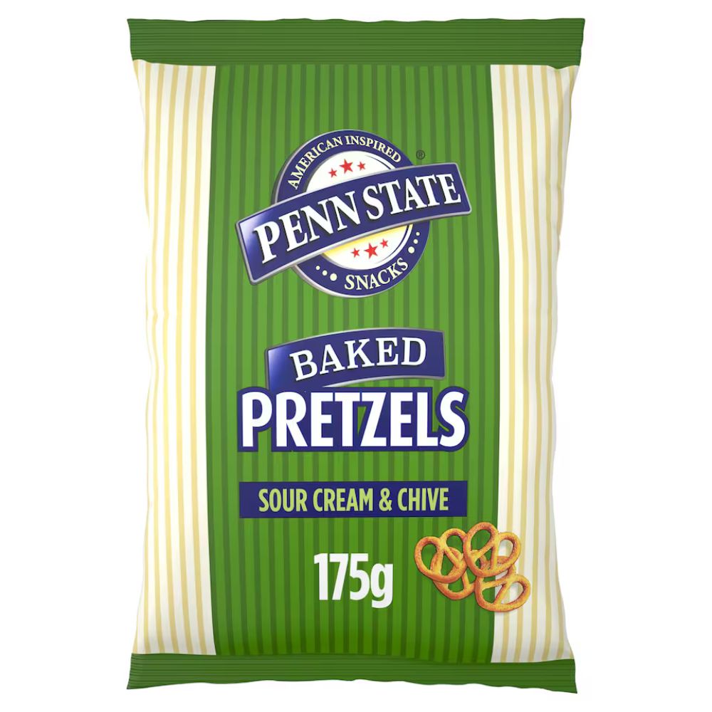 Penn State 175g Sour Cream & Chive Baked Pretzels