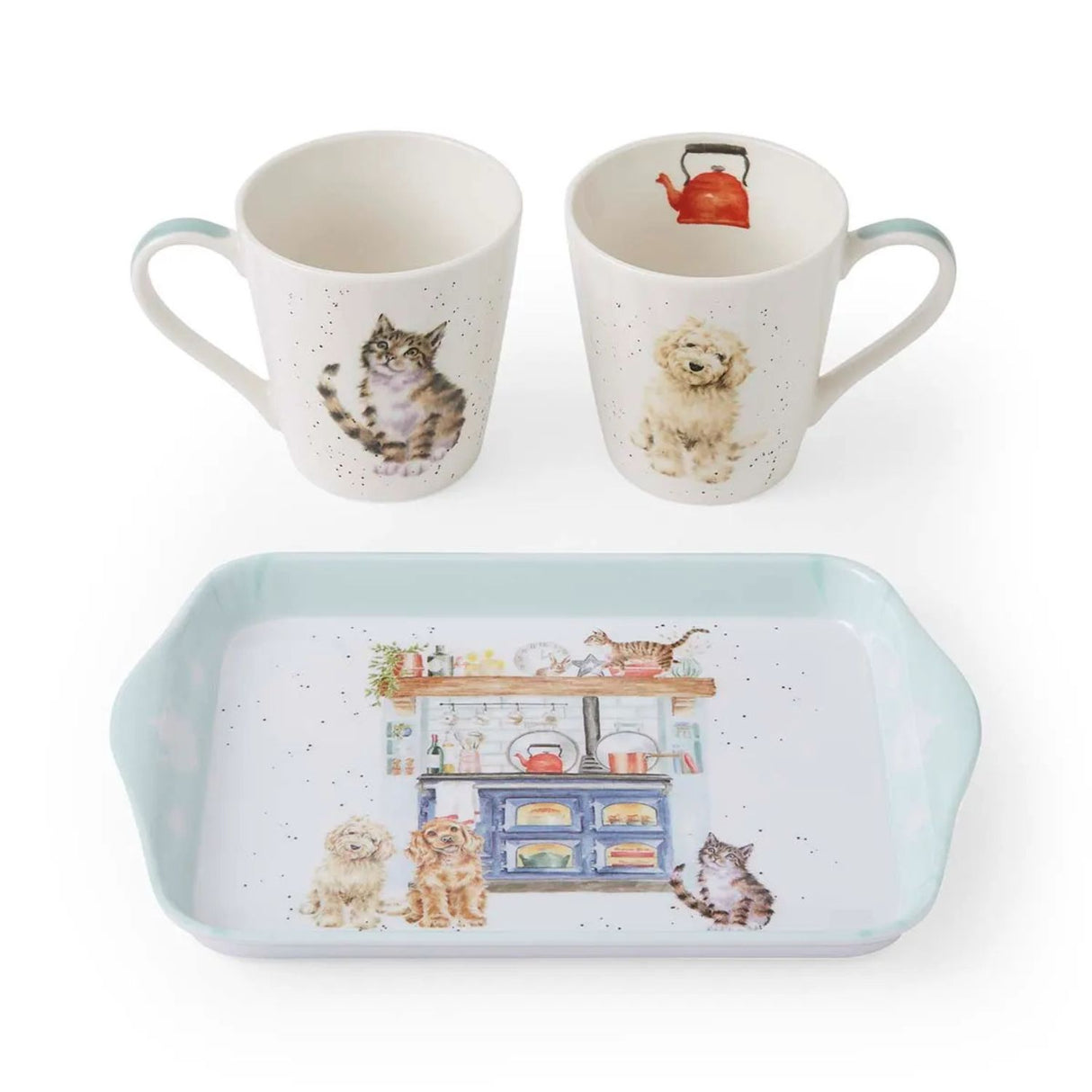 Wrendale Designs 8cm 'Country Kitchen' Mug & Tray Set