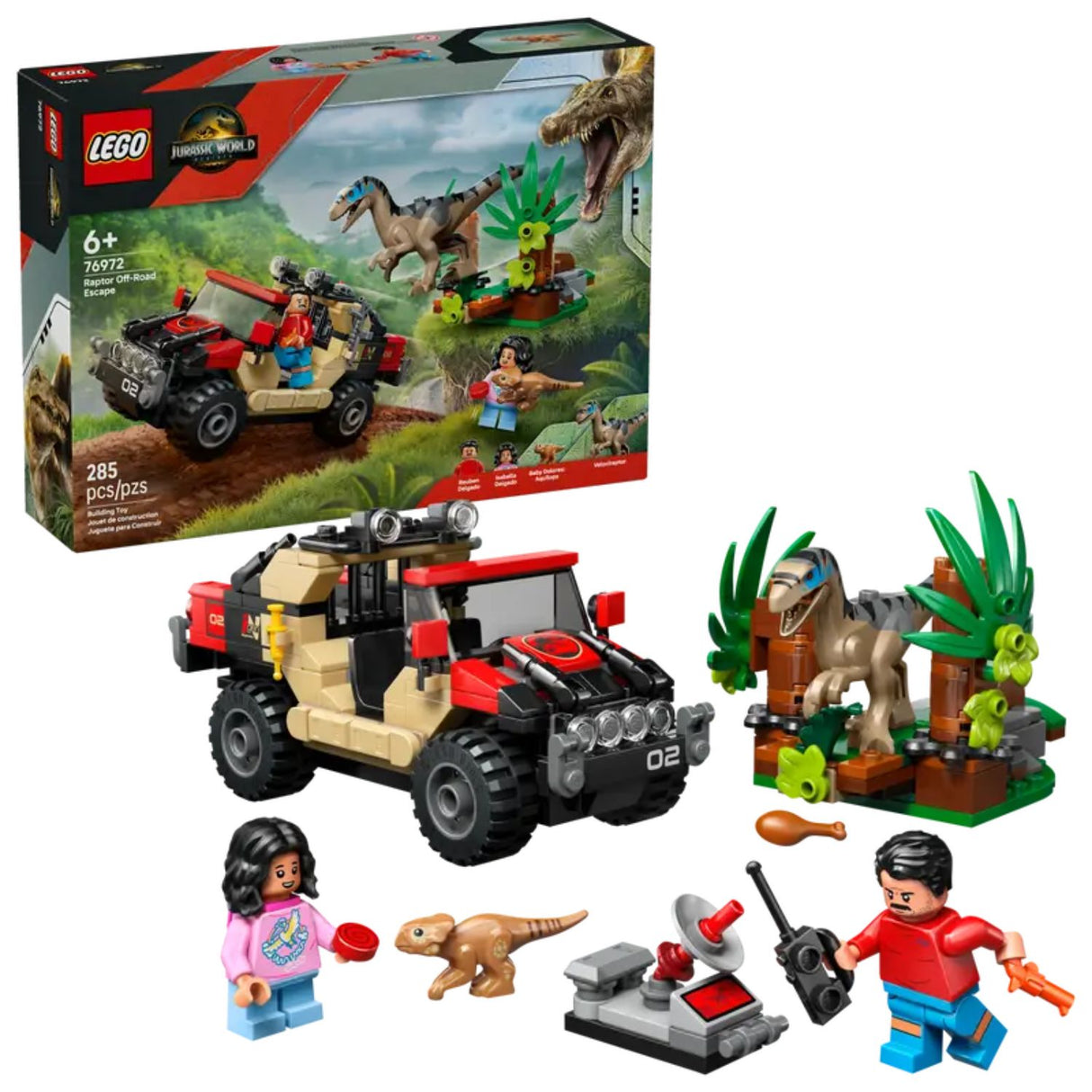 Lego Jurassic World Raptor Off-Road Escape