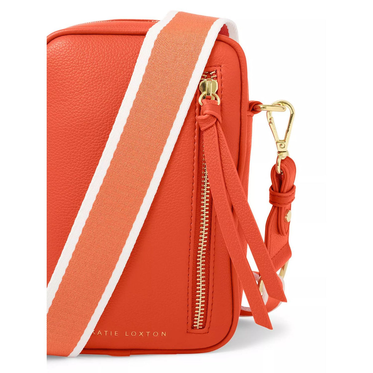 Katie Loxton Small Deep Orange Hallie Crossbody Bag