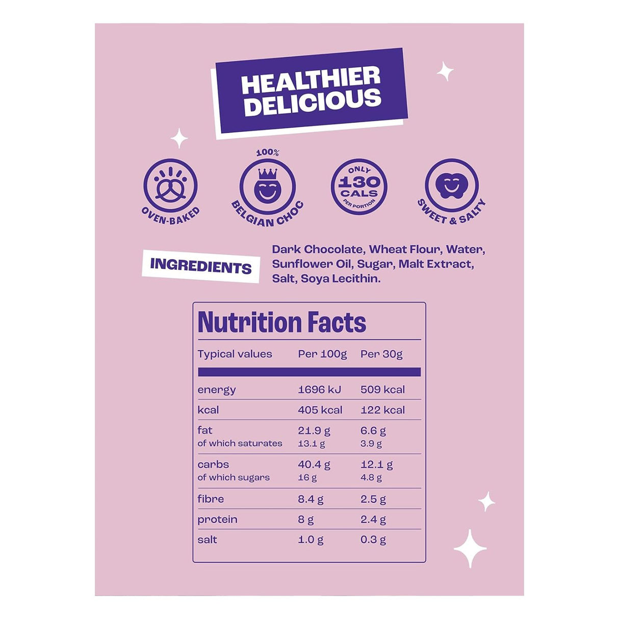 Olly's 90g Pretzels Thins Dark Chocolate - Vegan