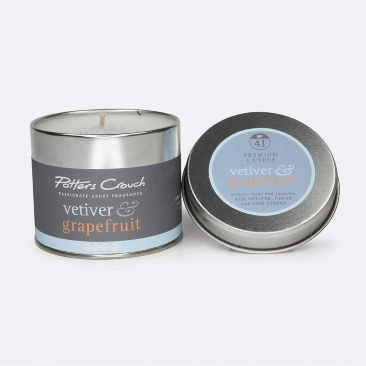 Potters Crouch Vetiver & Grapefruit Scented Candle