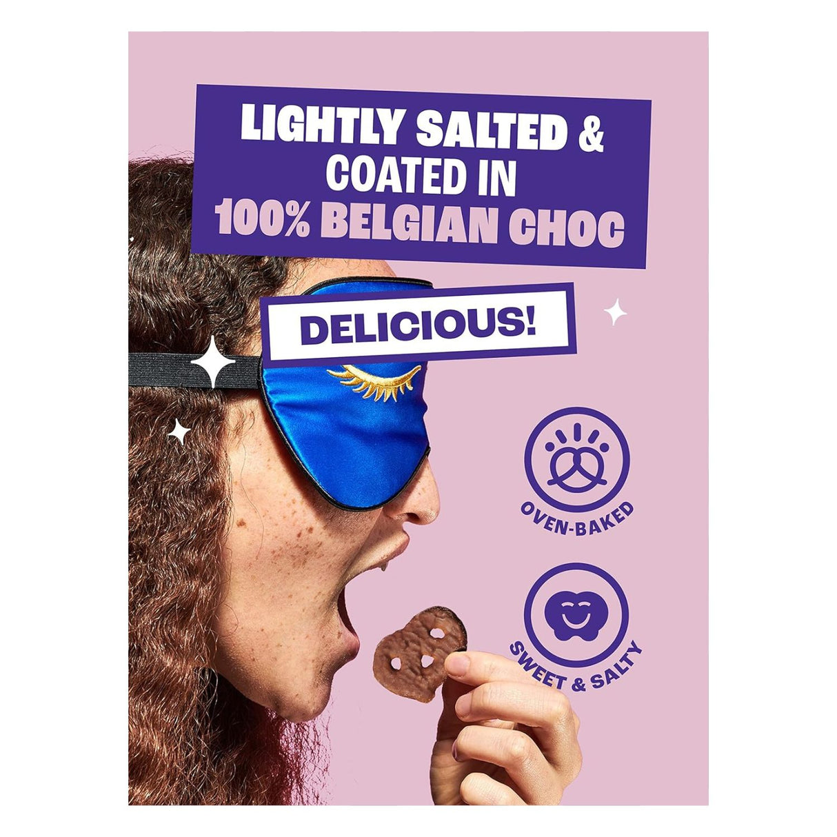 Olly's 90g Pretzels Thins Dark Chocolate - Vegan