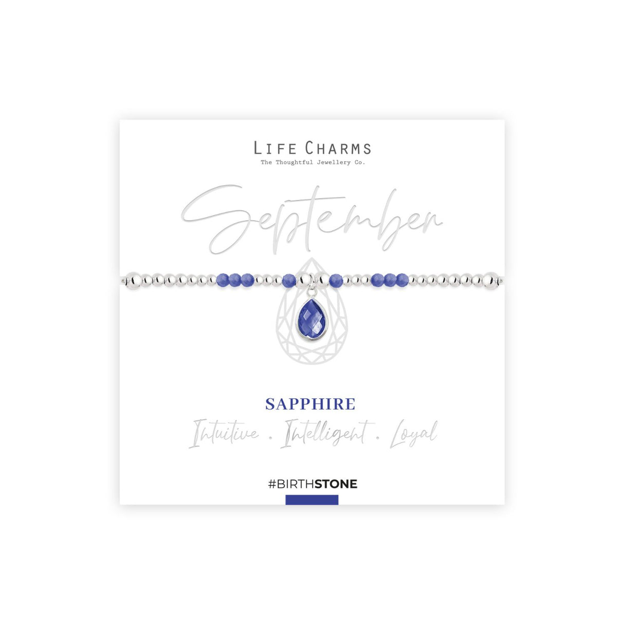 Life Charms September Birthstone Bracelet