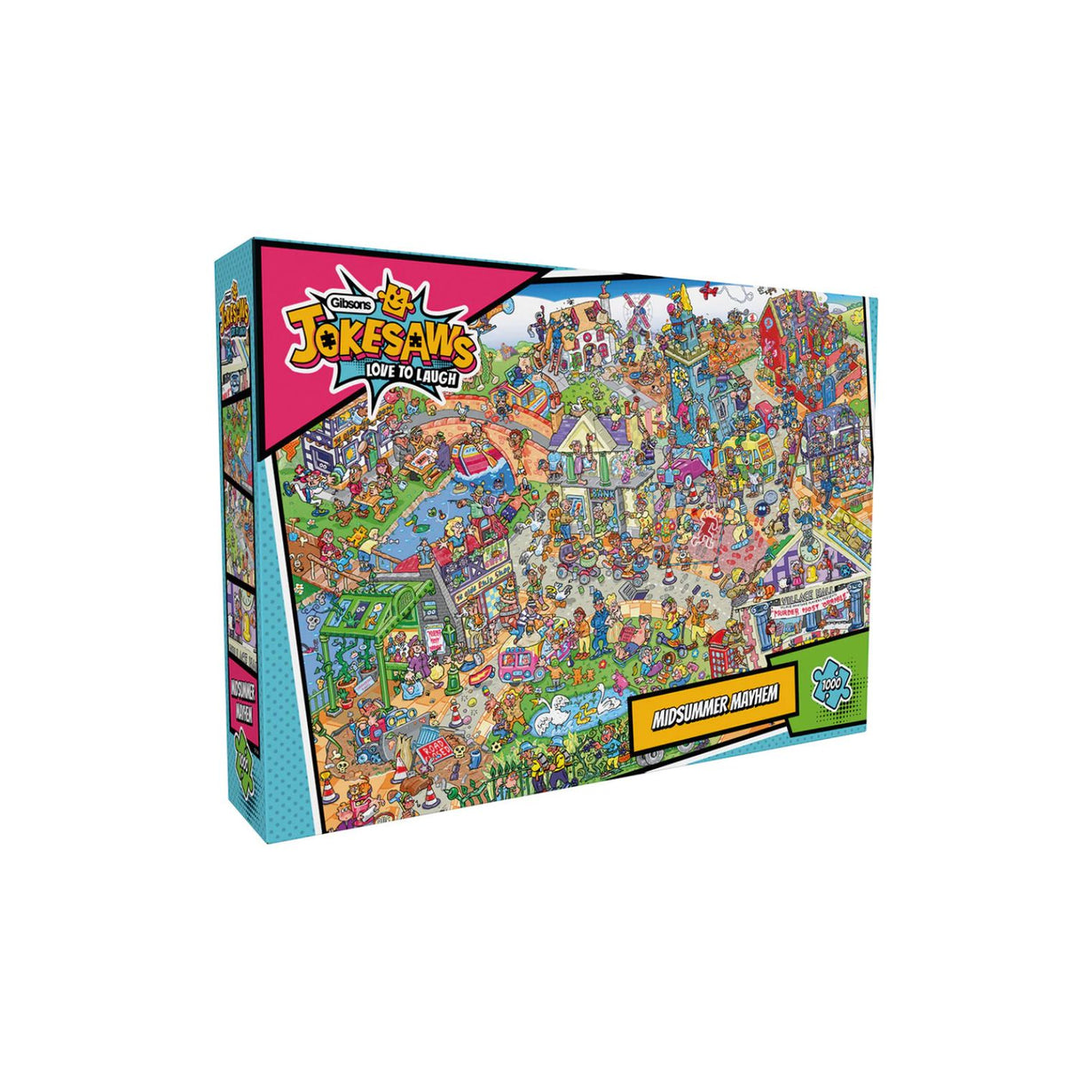 Gibsons Games 1000 Piece Jokesaws Midsummer Mayhem Jigsaw Puzzle