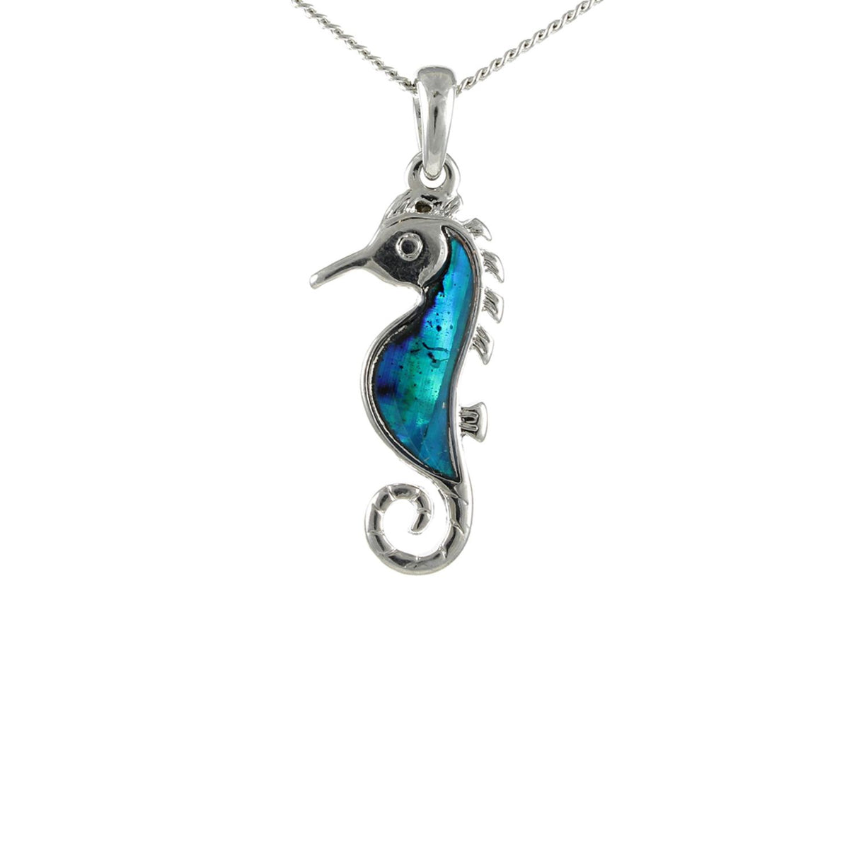 Lila Jewellery 30mm Paua Shell Sea Horse Pendant