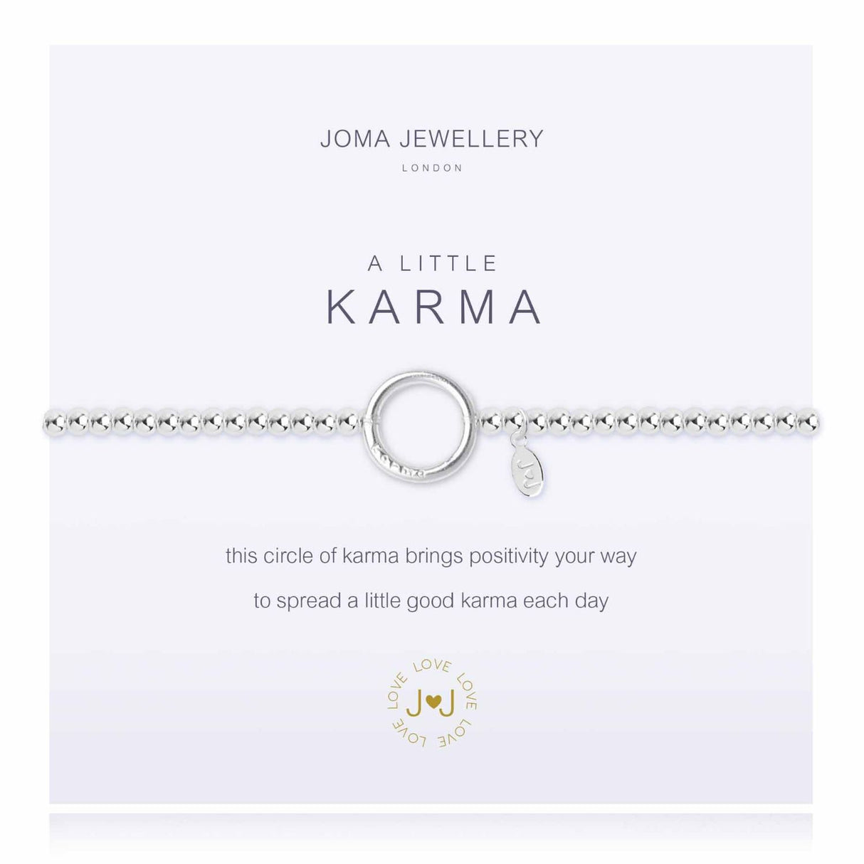 Joma Jewellery Silver A Little 'Karma' Bracelet