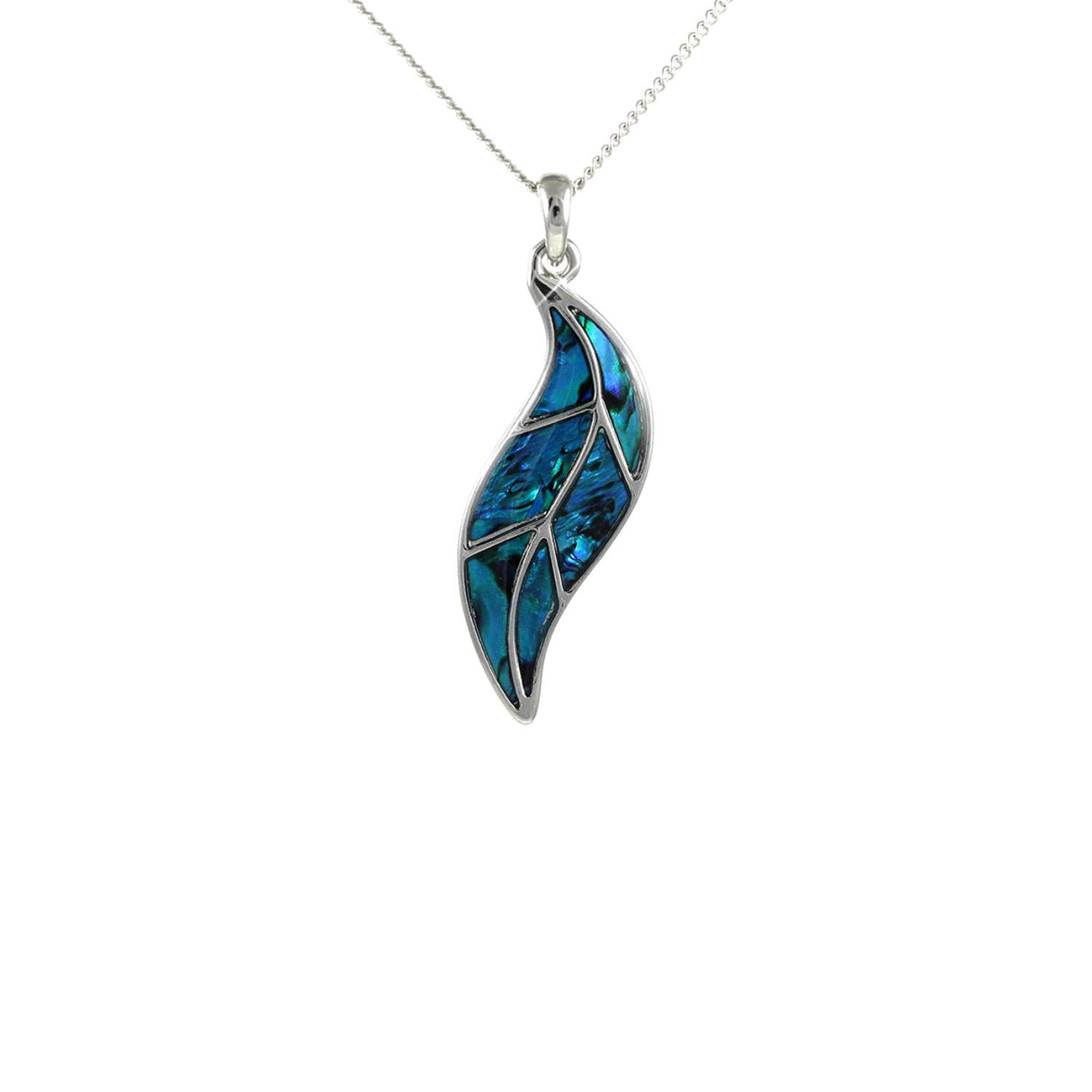 Lila Jewellery Paua Shell Leaf Pendant