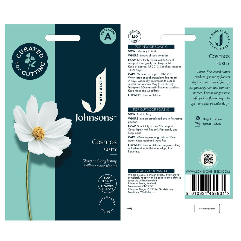 Johnsons Cosmos Purity Seeds