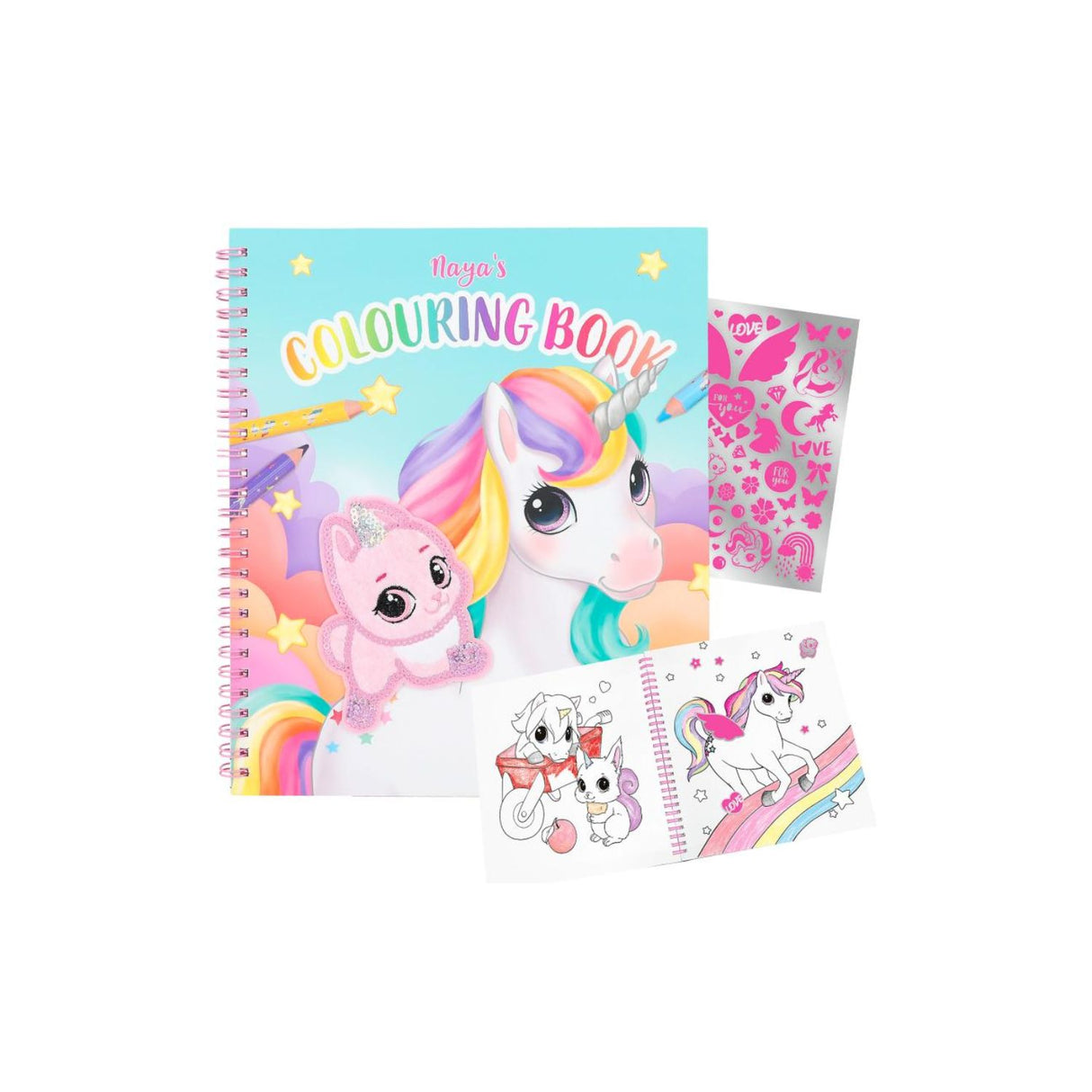 Ylvi Colouring Book With Unicorn And Sequins