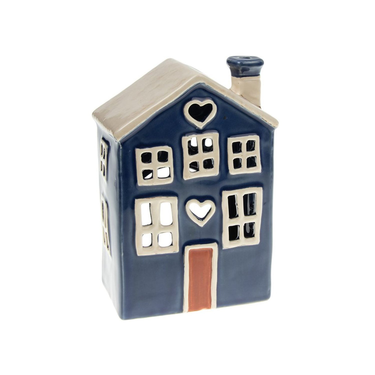 Joe Davies Blue Village Pottery Heart House Tealight