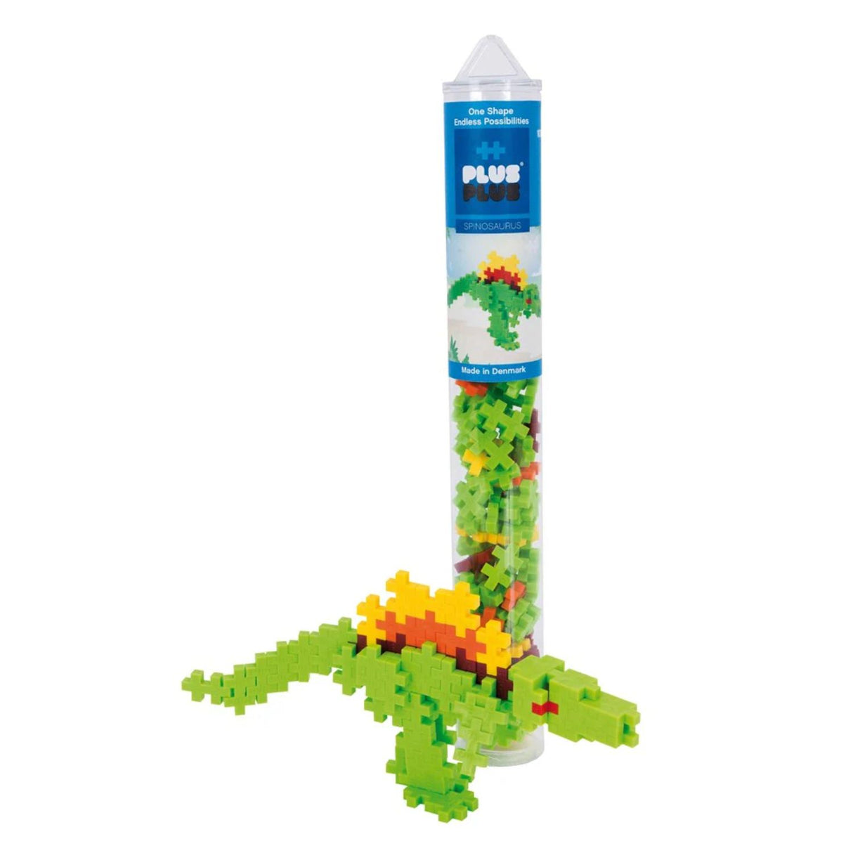 Plus Plus 100 Piece Spinosaurus Jigsaw Tube