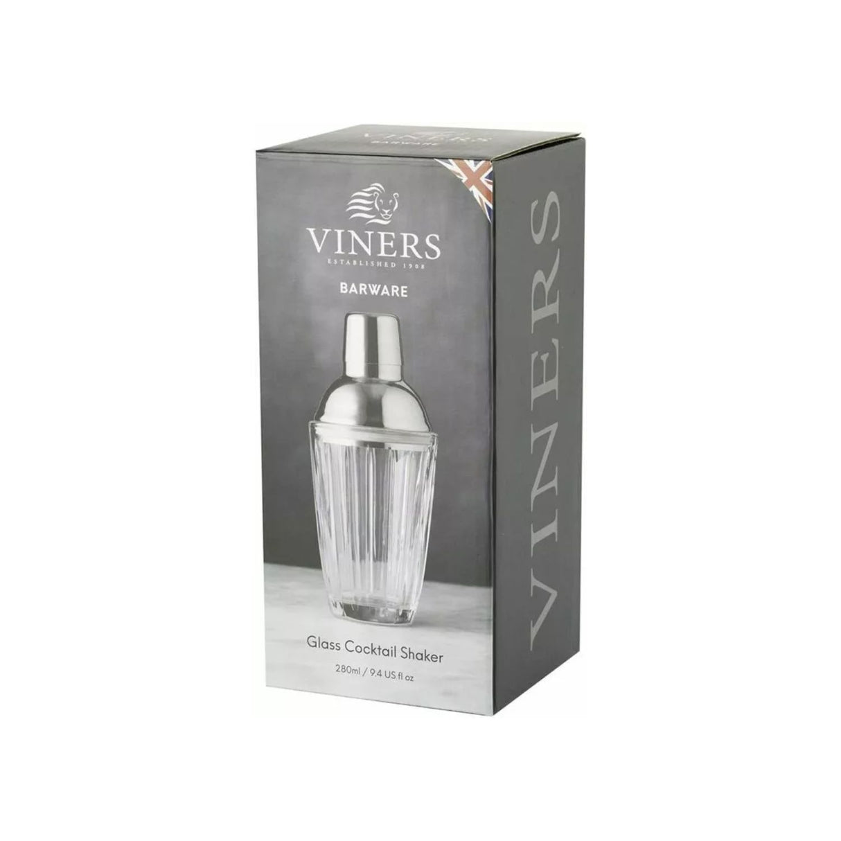 Viners Barware 280ML Glass Cocktail Shaker GiftBox