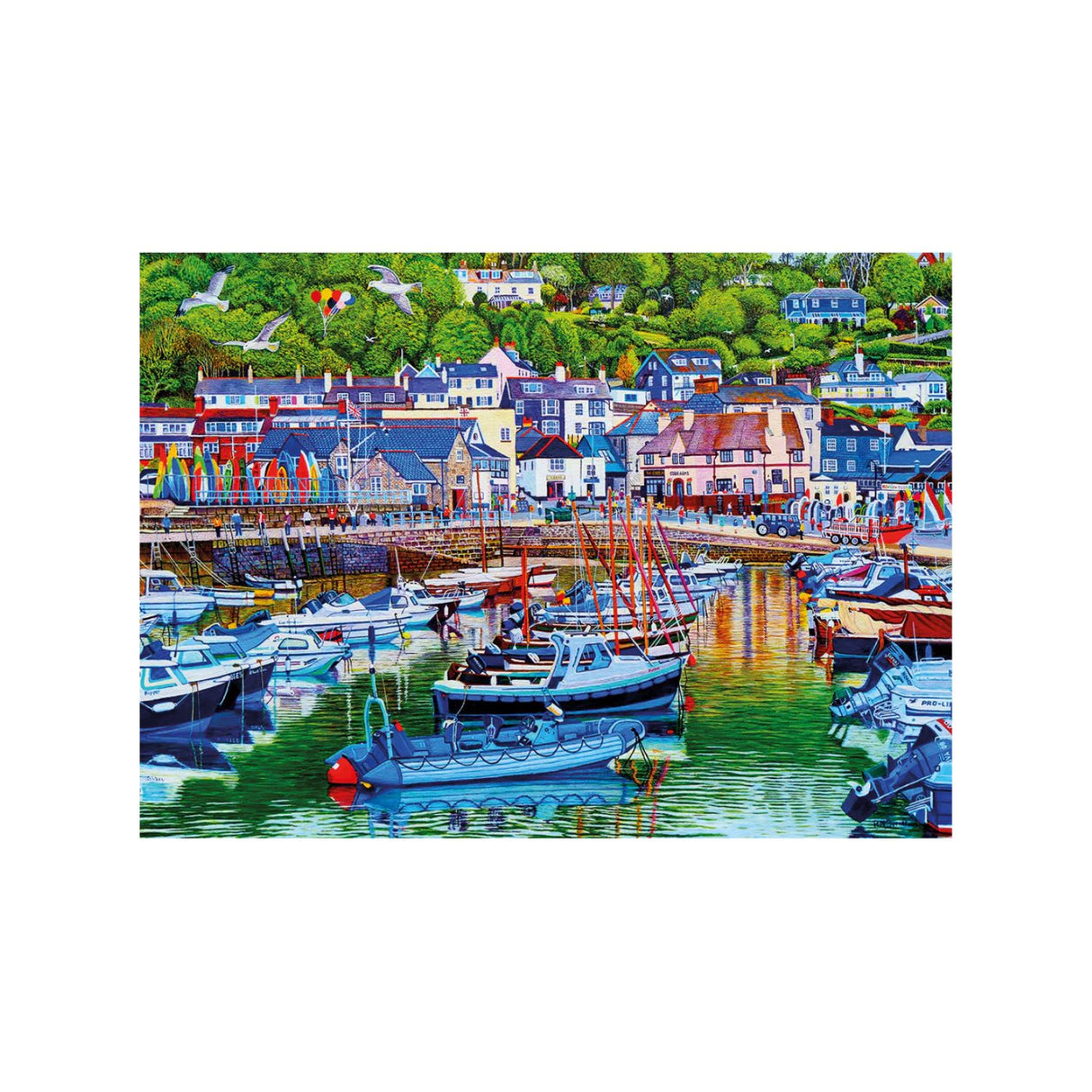 Gibsons Games 1000 Piece Lyme Regis Harbour Jigsaw Puzzle
