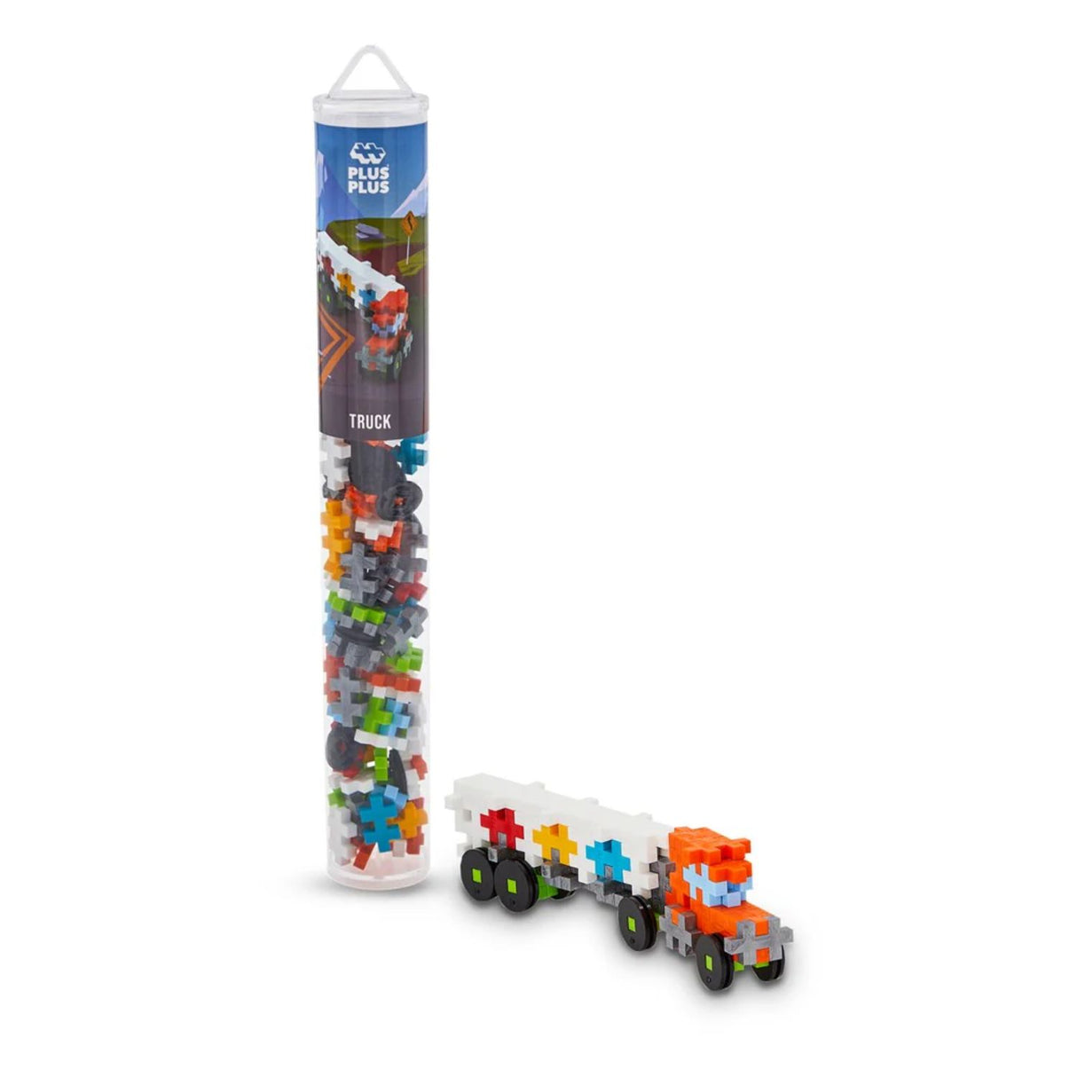 Plus Plus 100 Piece Truck Jigsaw Tube