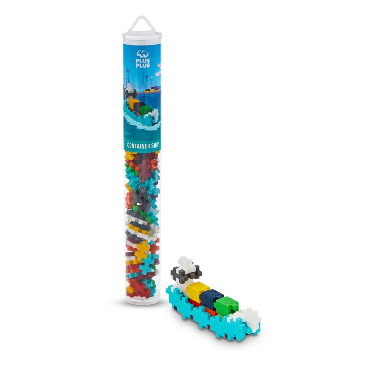 Plus Plus 100 Piece Container Ship Jigsaw Tube