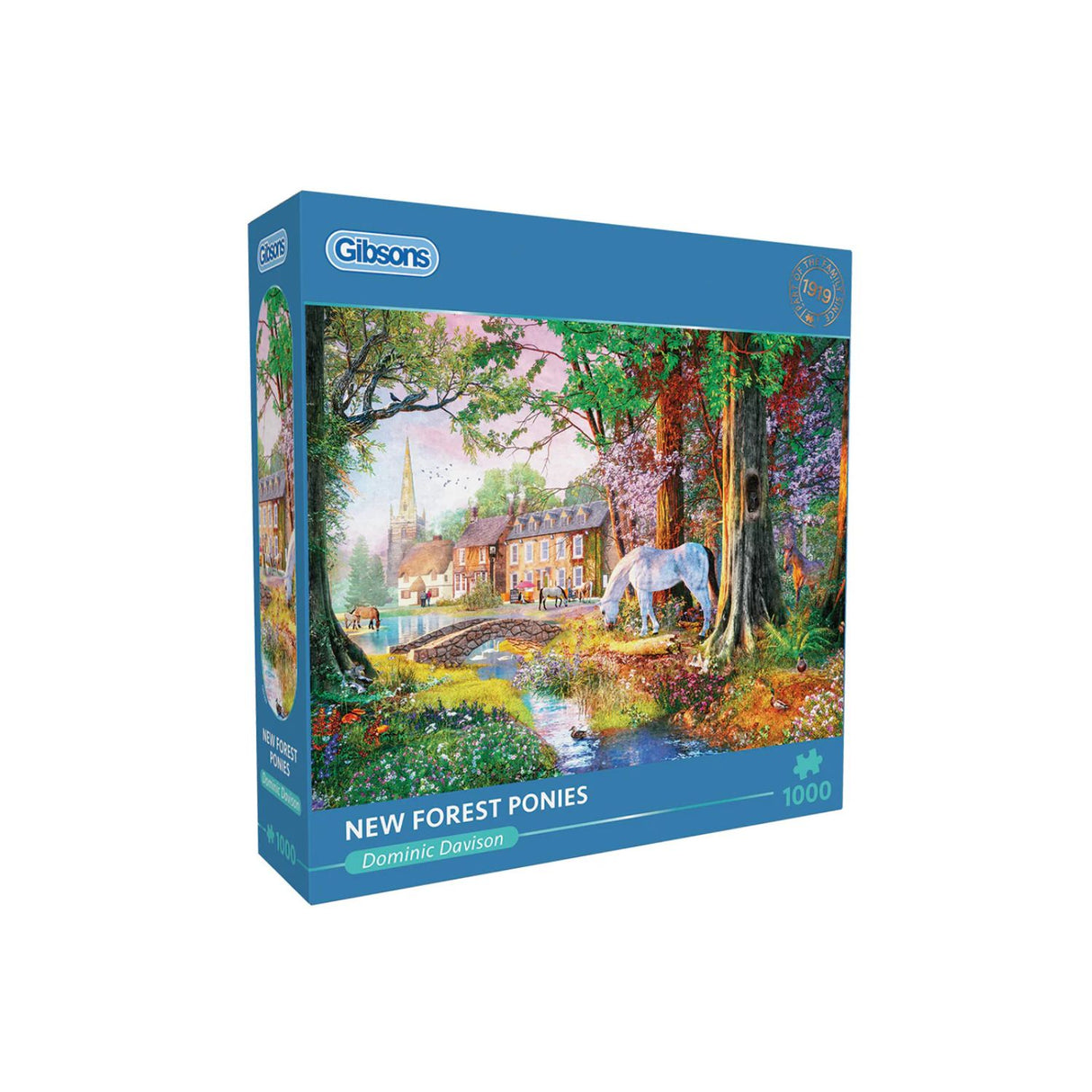 Gibsons Games 1000 Piece New Forest Ponies Jigsaw Puzzle