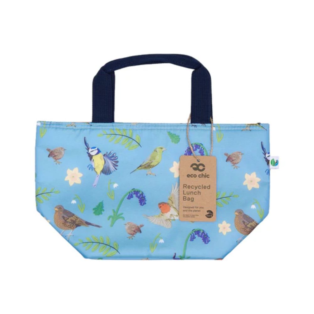 Eco Chic Lightweight Foldable Lunch Bag RSPB Birds