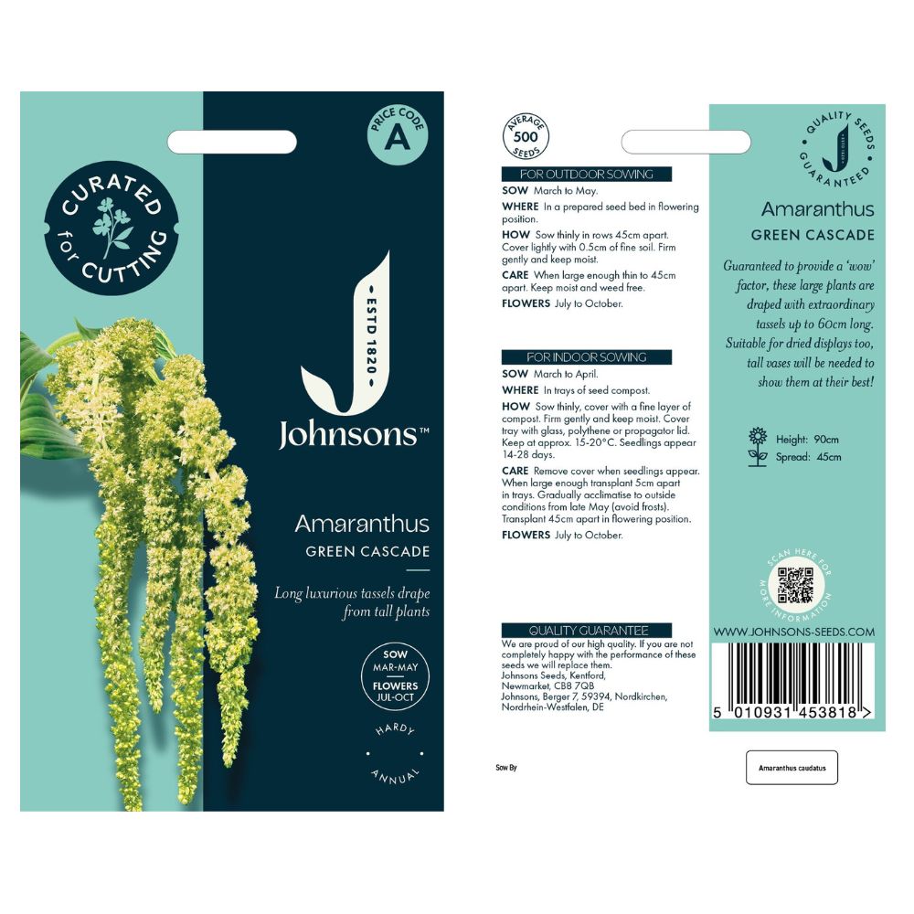Johnsons Amaranthus Green Cascade Seeds
