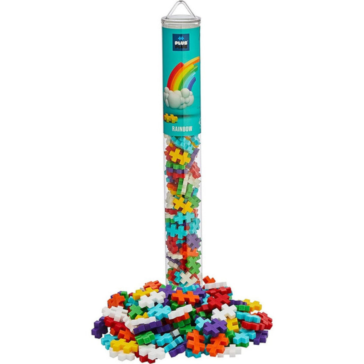 Plus Plus 100 Piece Rainbow Mix Jigsaw Tube