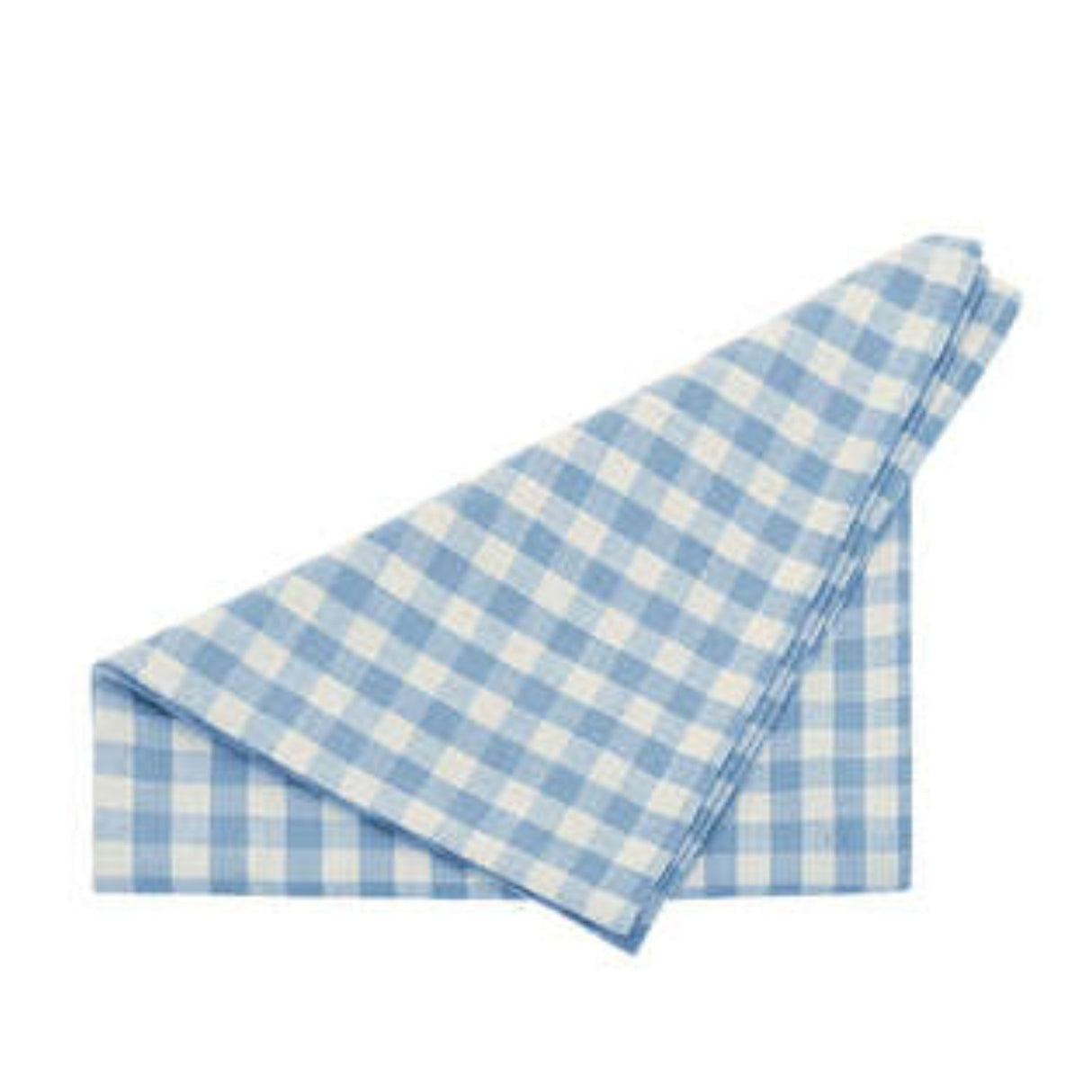 Walton & Co Blue Gingham Napkins (Set of 4)