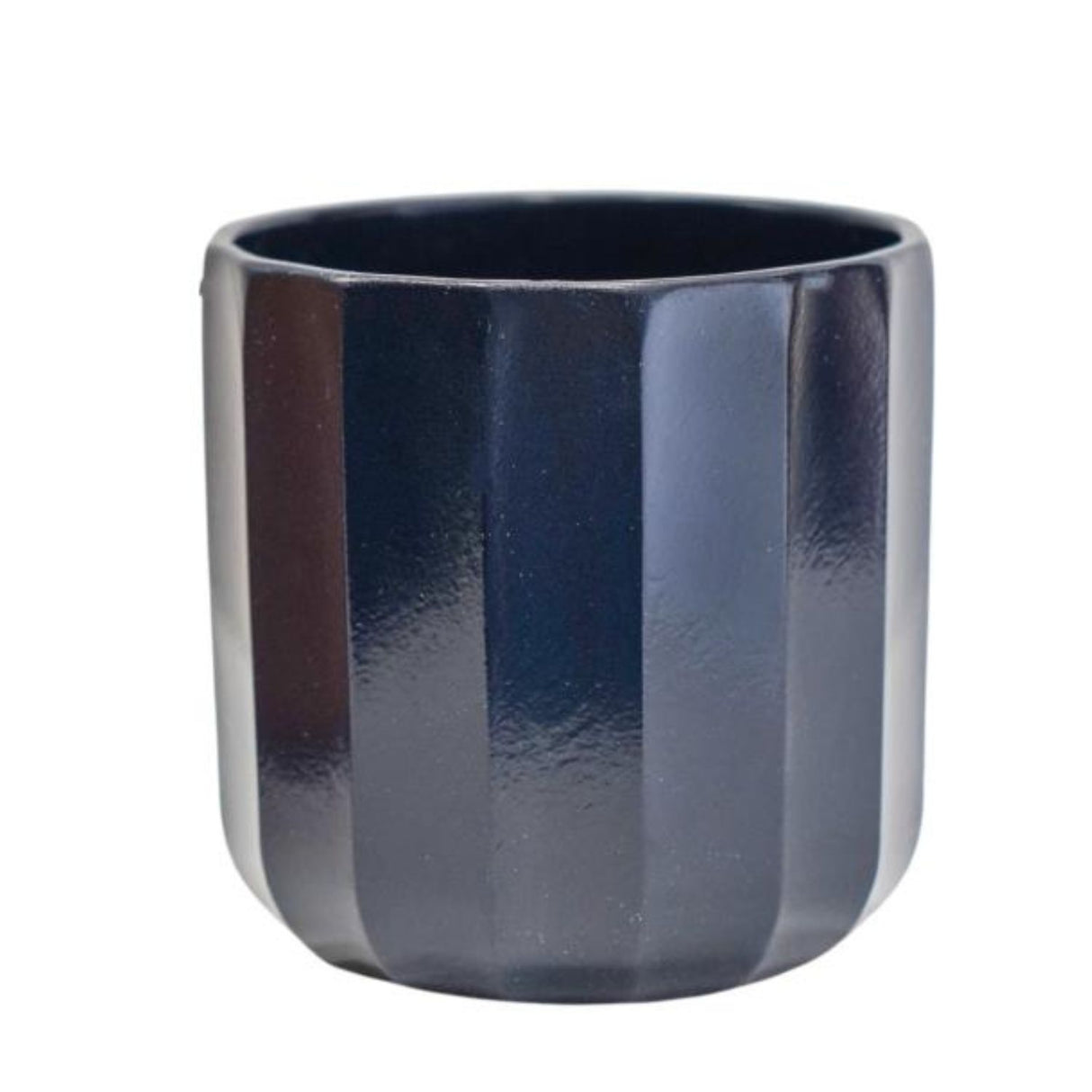 Ivyline 11cm Positano Navy Blue Geo Planter