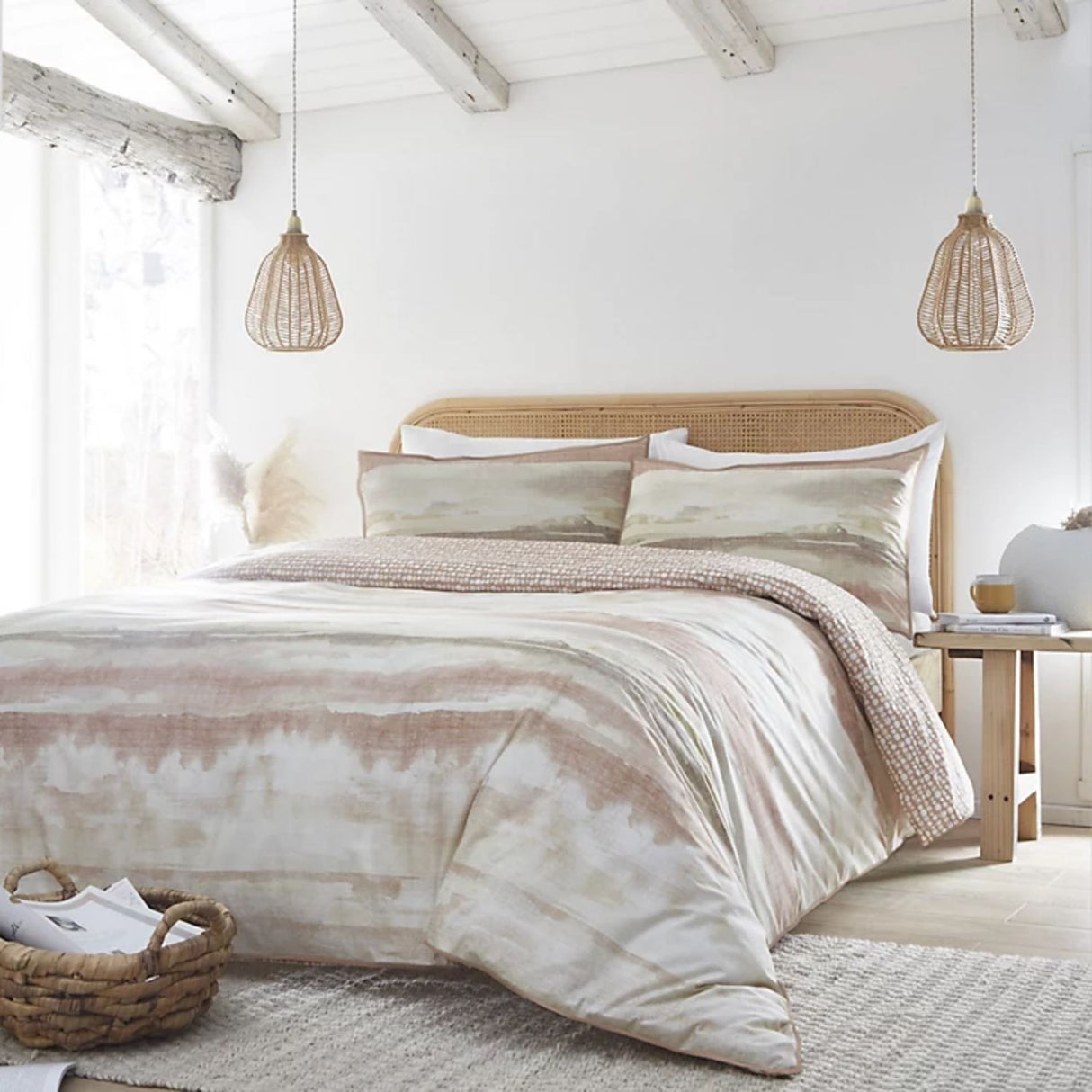 Landscape Cotton Floral Double Duvet Set