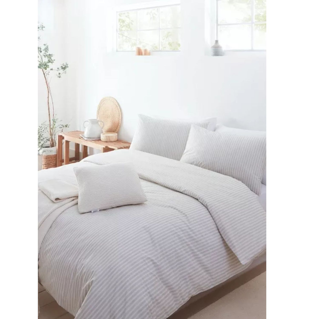 Drift Home Ellis Stripe Duvet Single Set