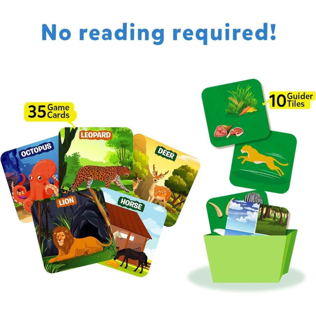 Skillmatics Guess in 10 Junior: Animal Kingdom Trivia Card Game (Ages 3-6)