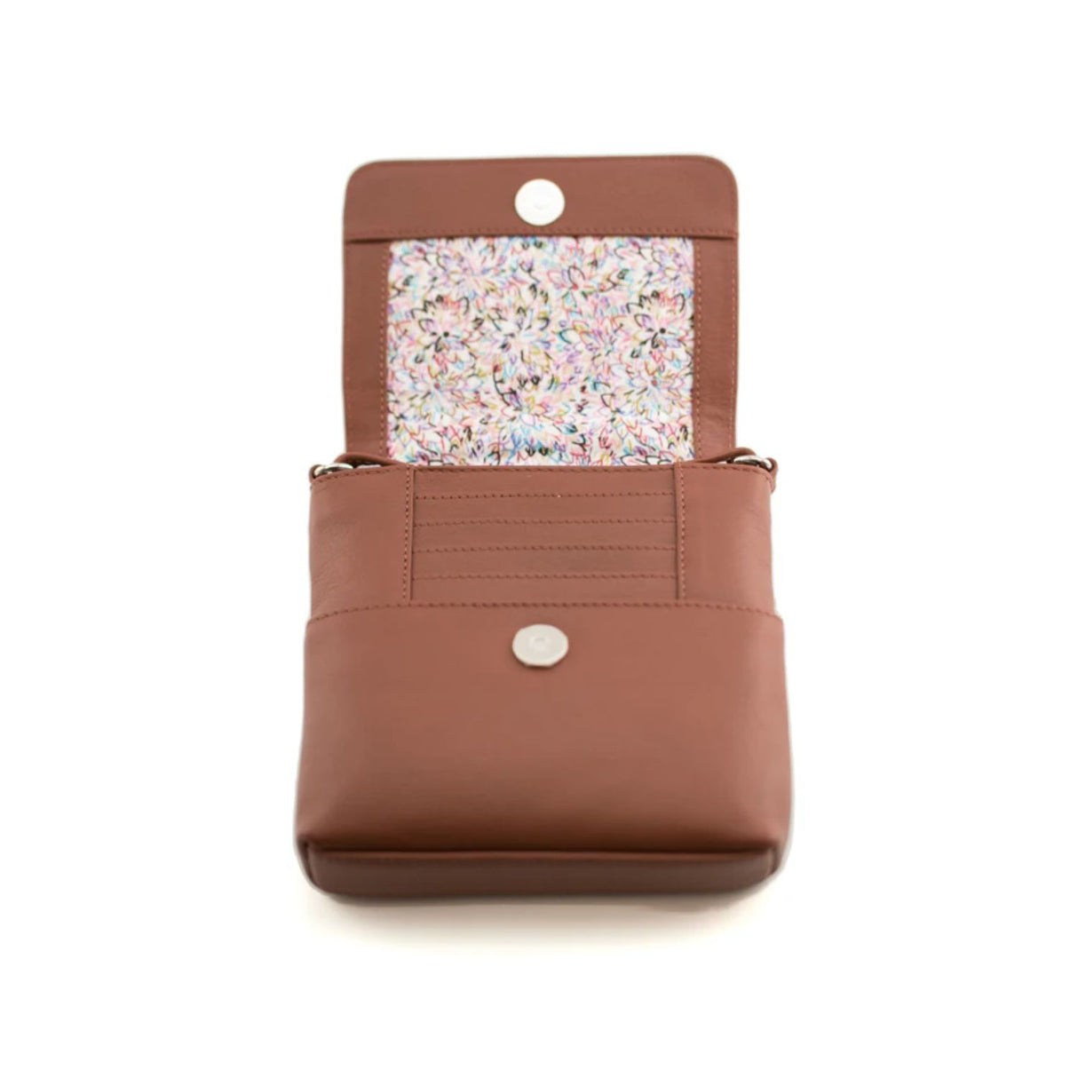 Mala Leather Small Tan Anishka Travel Cross Body Bag