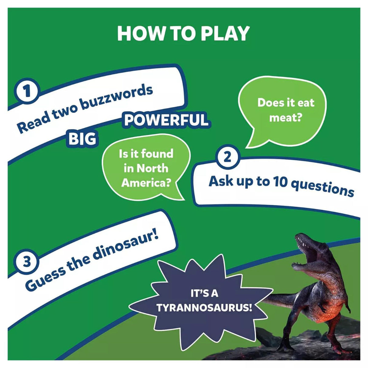 Skillmatics Guess in 10: Deadly Dinosaur Trivia Card Game (Ages 8+)