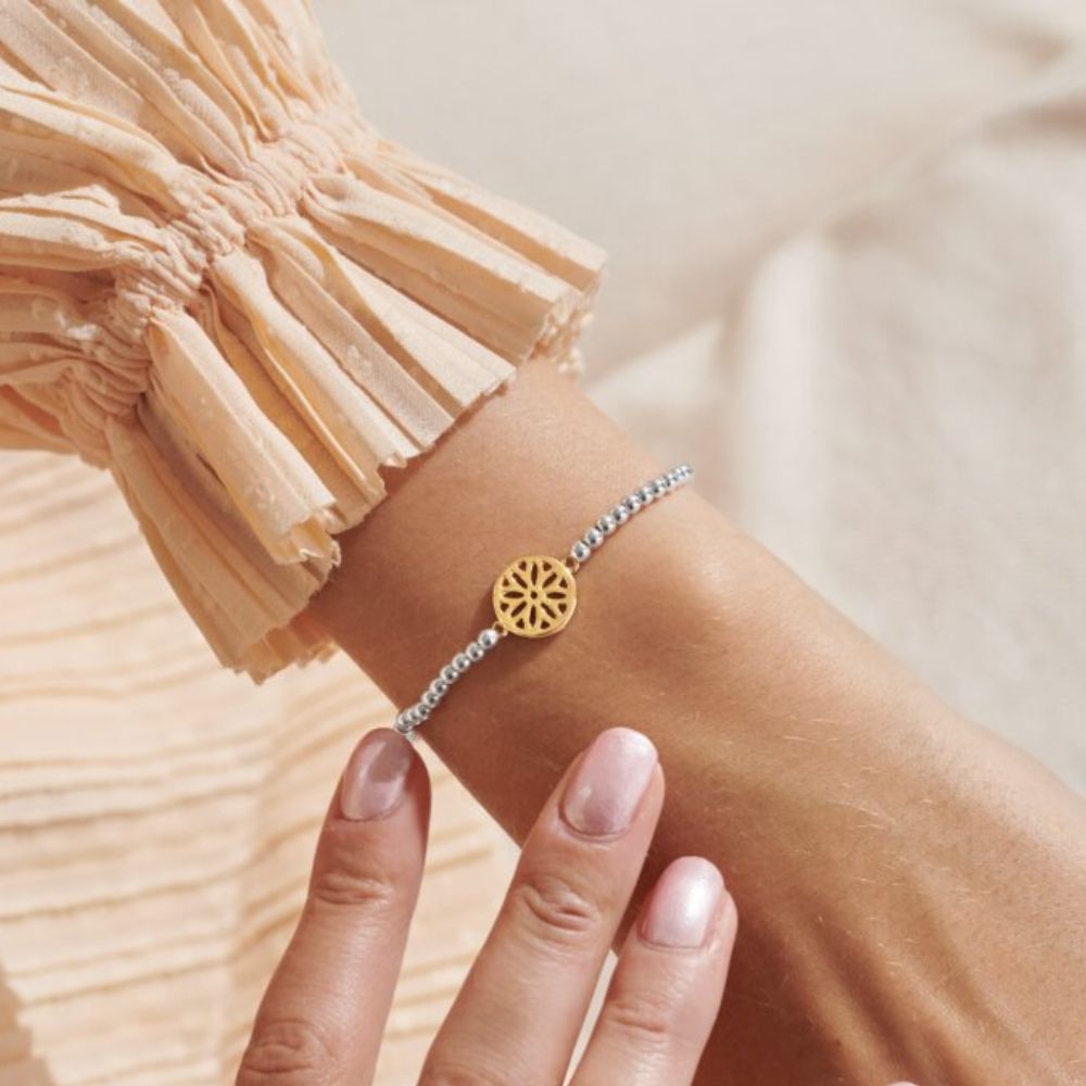 Joma Jewellery A Little 'Peace' Bracelet In Silver & Gold Plating