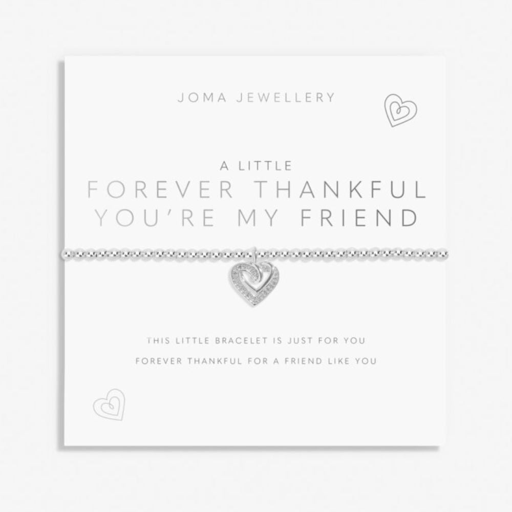 Joma Jewellery Silver A Little 'Forever Thankful You Are My Friend ' Bracelet