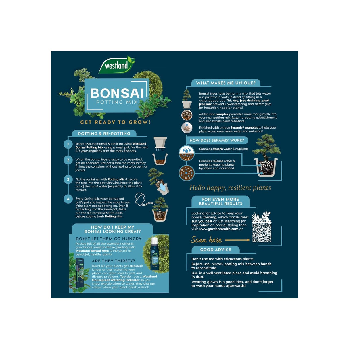 Westland 4L Bonsai Potting Mix Peat Free Compost