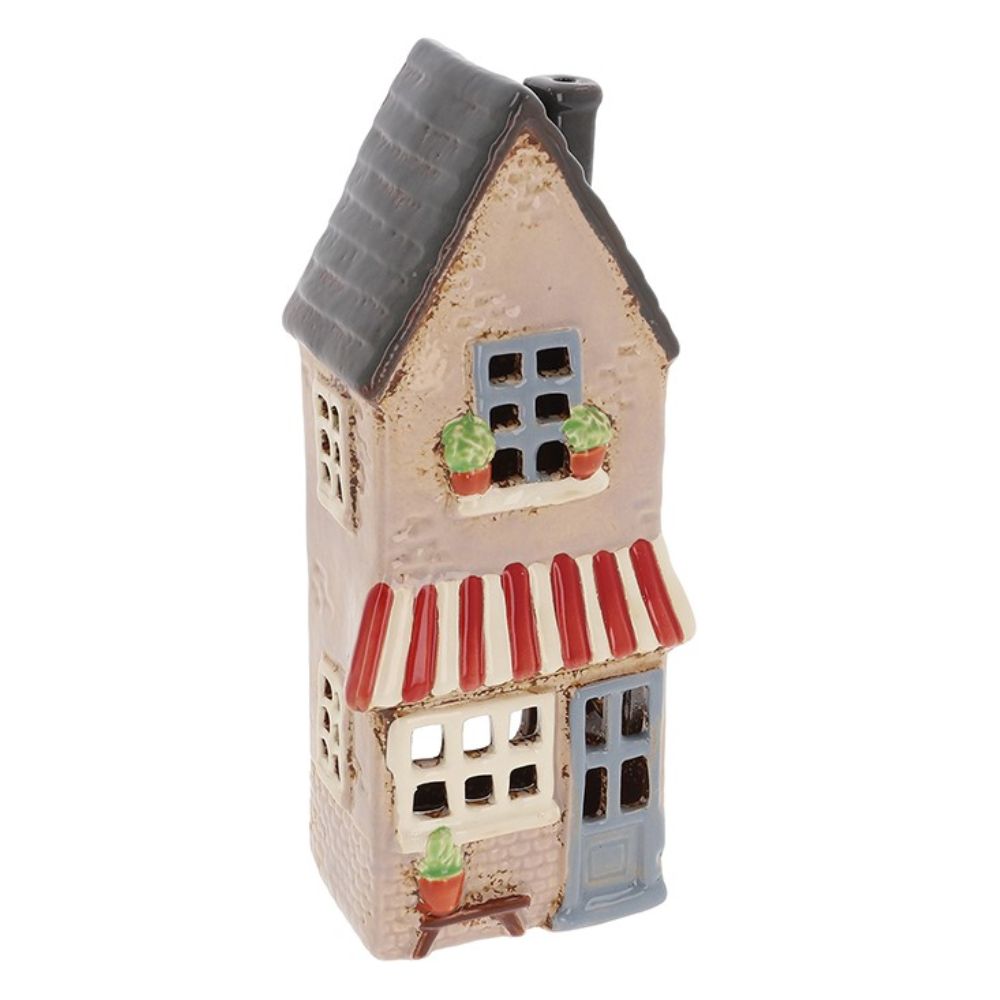 Village Pottery 10cm Tall Awning House Tealight