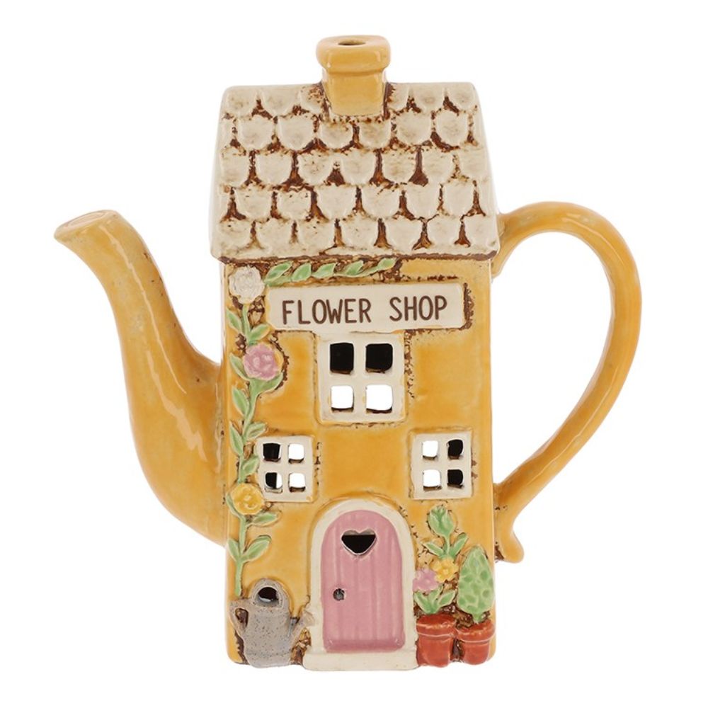 Village Pottery 16.5cm Flower Shop Teapot Tealight