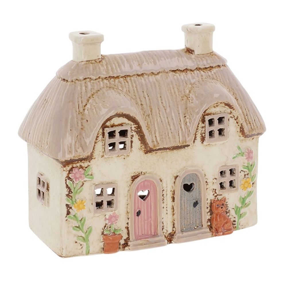 Village Pottery 18cm Double Garden Thatch Tealight