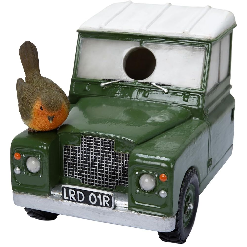 Vivid Arts 17.5cm Classic Land Rover Defender Birdhouse - XBC-BH84-D