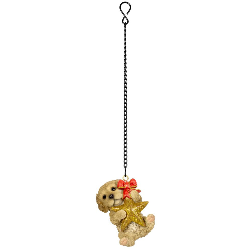 Vivid Arts Hanging Golden Cockapoo with Star Pet Pal