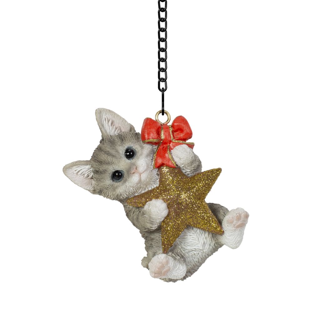 Vivid Arts Hanging Tabby Kitten With Star Pet Pal