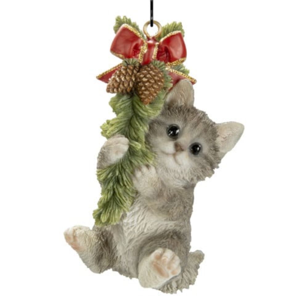 Vivid Arts Resin Hanging Tabby Kitten Wreath Pet Pal