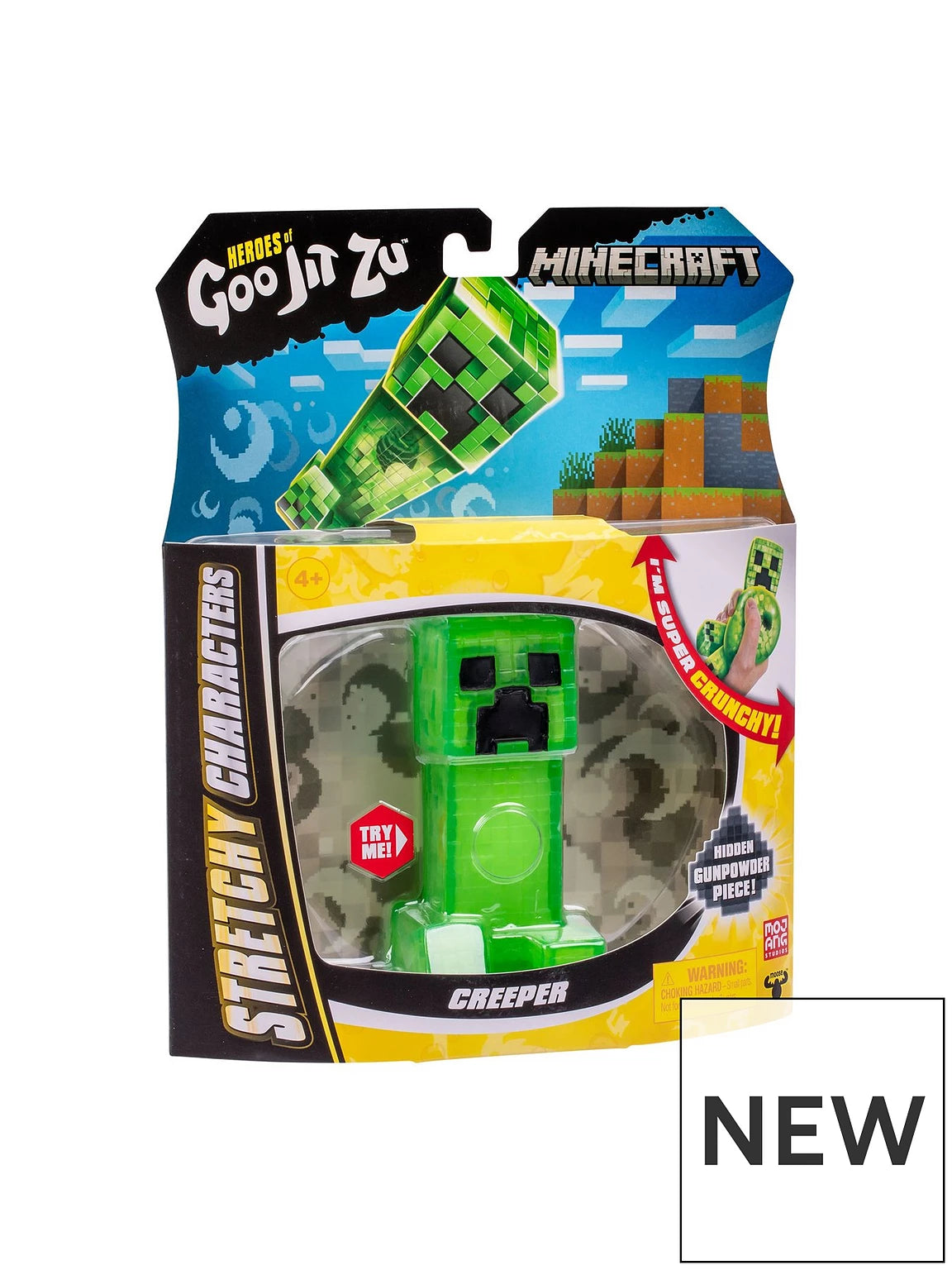 Minecraft Heroes of Goo Jit Zu Creeper Stretchy Figure
