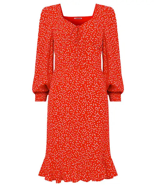 Joe Browns 18 Orange Sassy Spot Short Dress - WF182A