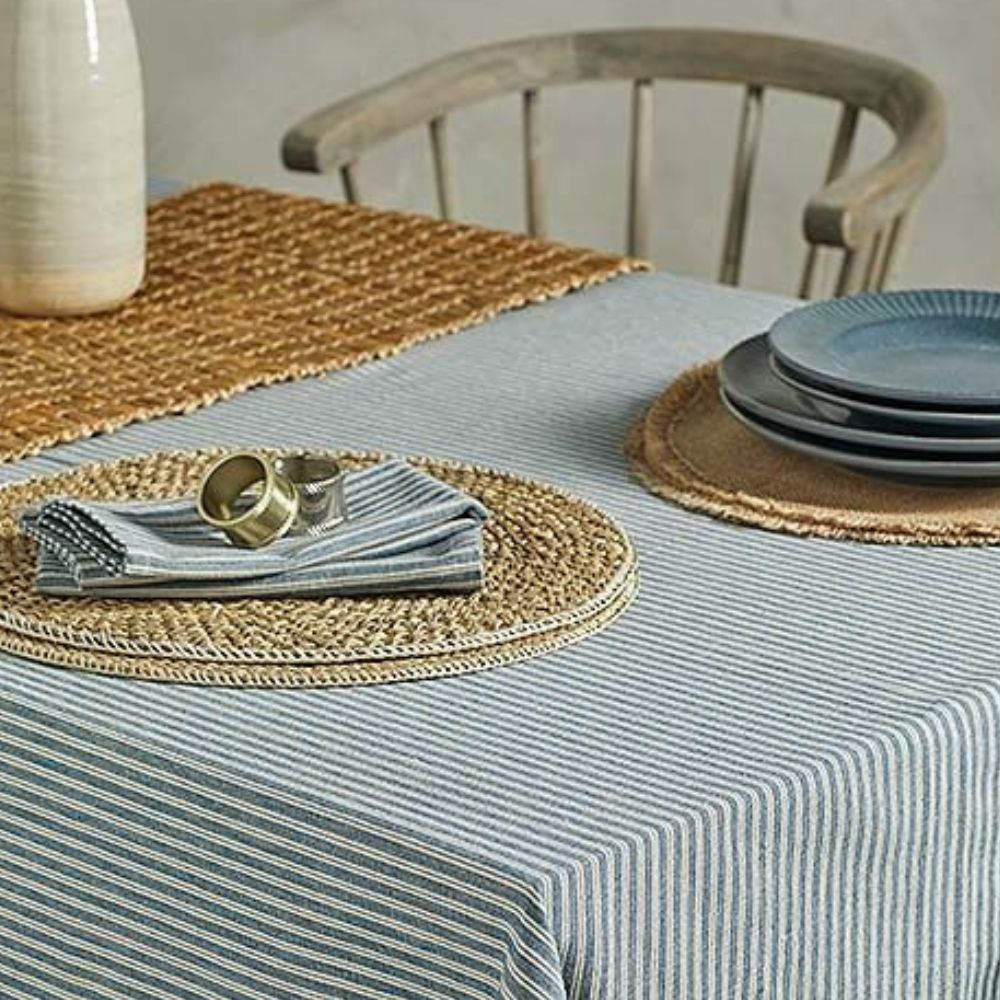Walton & Co 130cm x 230cm Hampton Sripe Tablecloth