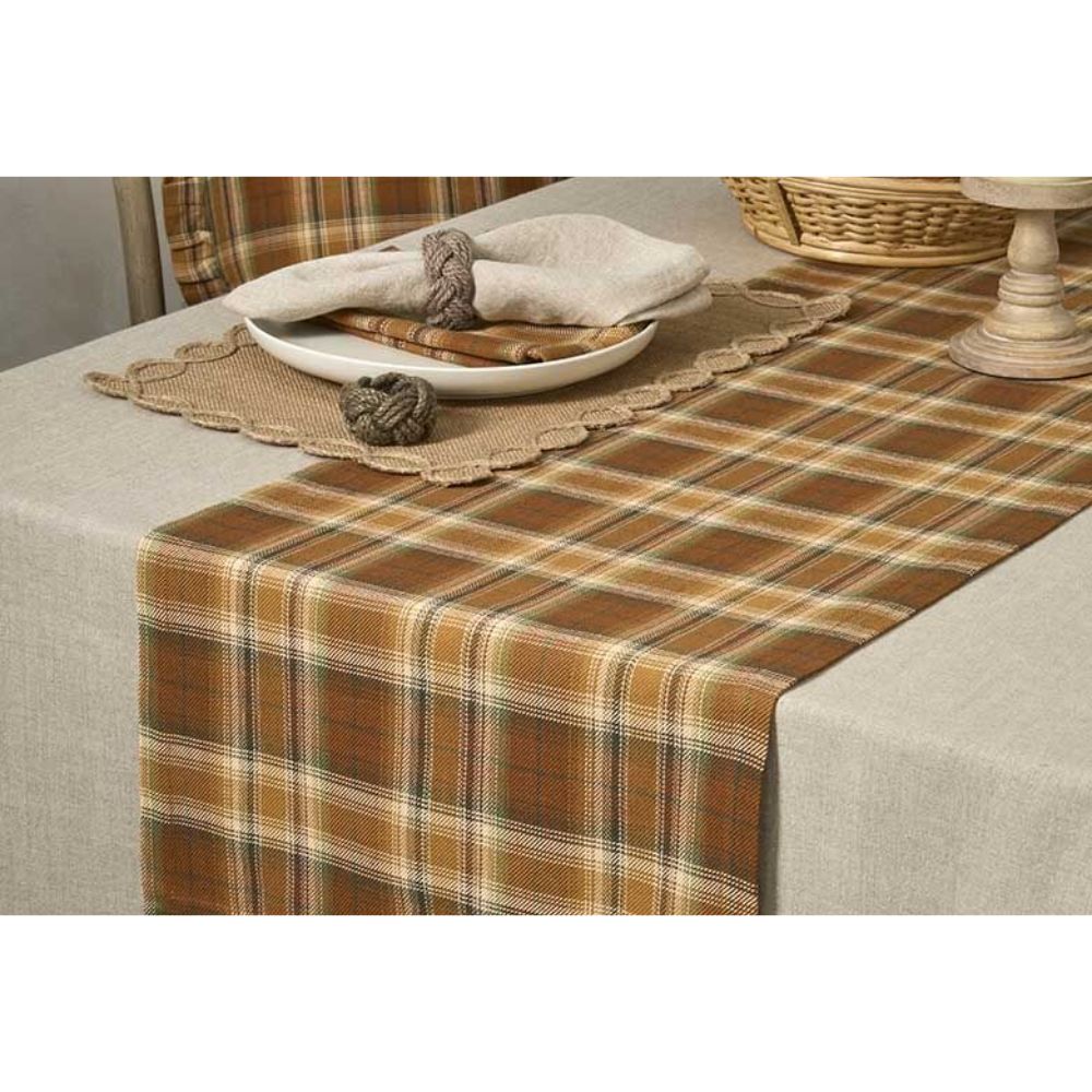 Walton & Co 180cm Moorland Plaid Table Runner