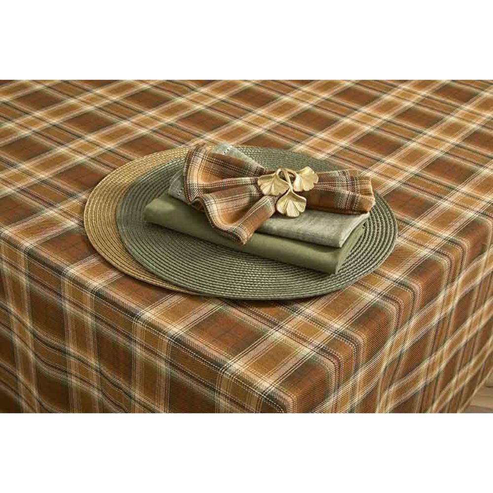 Walton & Co 250cm Moorland Plaid Tablecloth