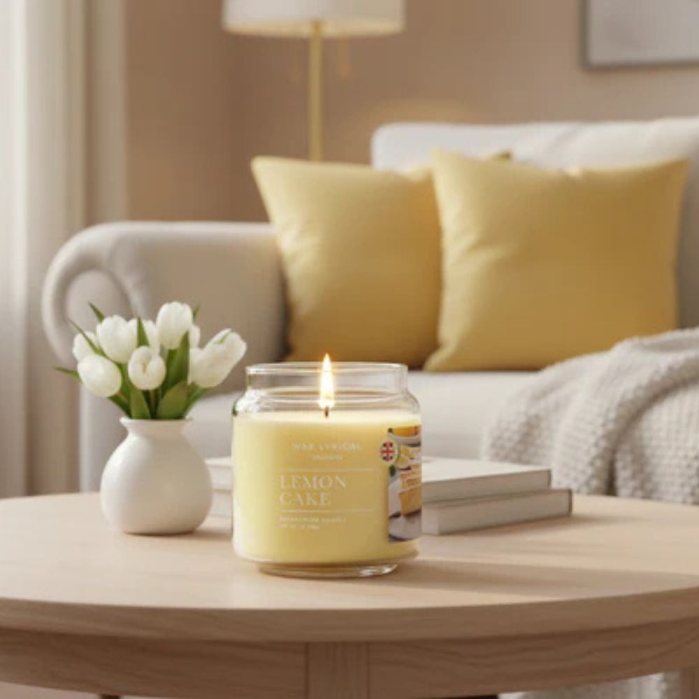 Wax Lyrical Medium Jar Lemon Cake Scented Candle