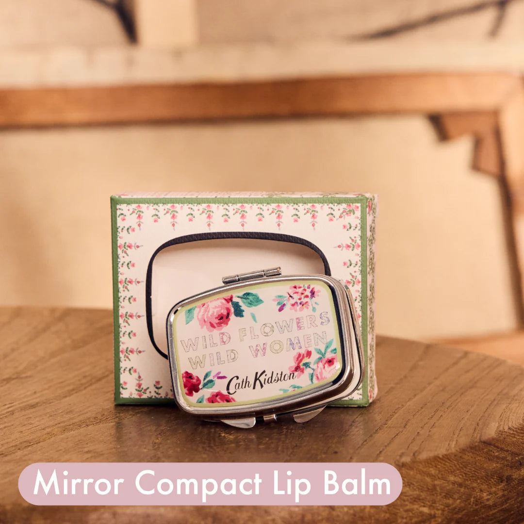 Cath Kidston Wild Flowers Wild Women Mirror Compact Lip Balm - FG4356